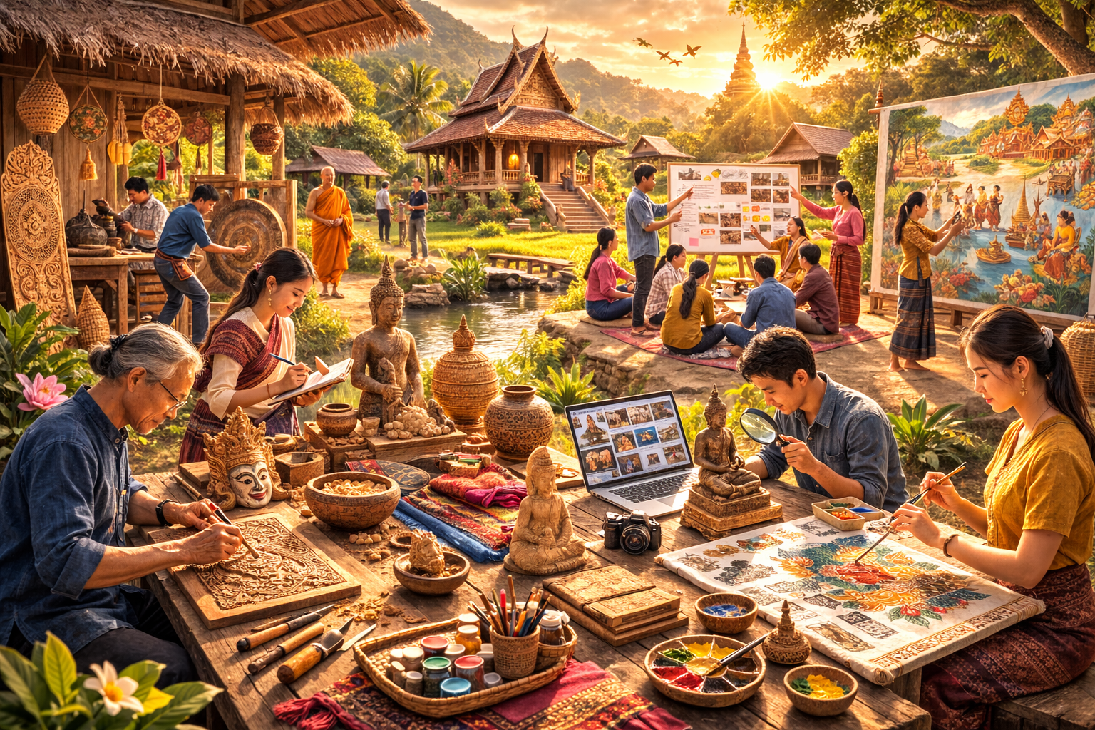 กิจกรรมที่ 1 รวบรวมองค์ความรู้ศิลปกรรมชุมชน