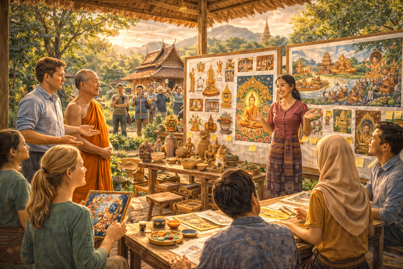 กิจกรรมที่ 3 นำเสนอผลงานศิลปกรรมชุมชน